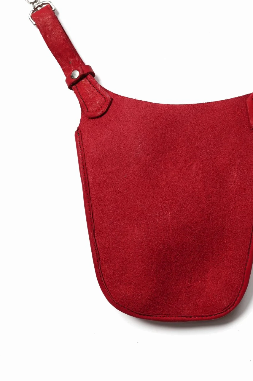 ISAMU KATAYAMA BACKLASH WAIST-HANG BAG / DOUBLE SHOULDER OBJECT DYED (RED) - Image 16