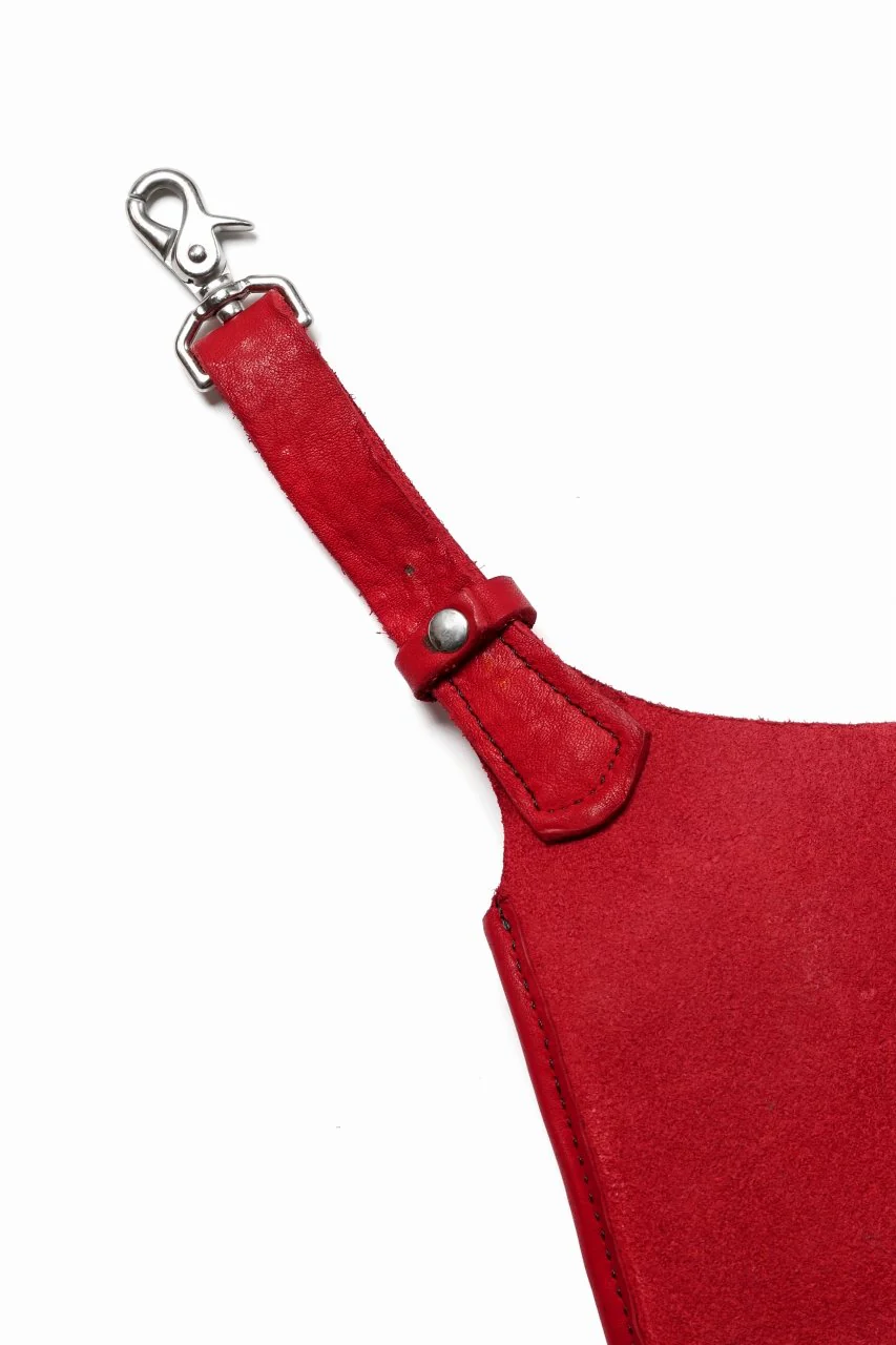 ISAMU KATAYAMA BACKLASH WAIST-HANG BAG / DOUBLE SHOULDER OBJECT DYED (RED) - Image 17