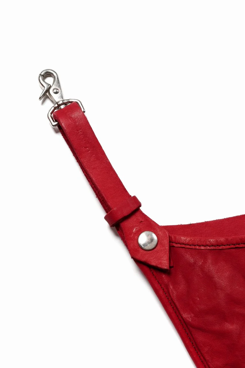 ISAMU KATAYAMA BACKLASH WAIST-HANG BAG / DOUBLE SHOULDER OBJECT DYED (RED) - Image 7