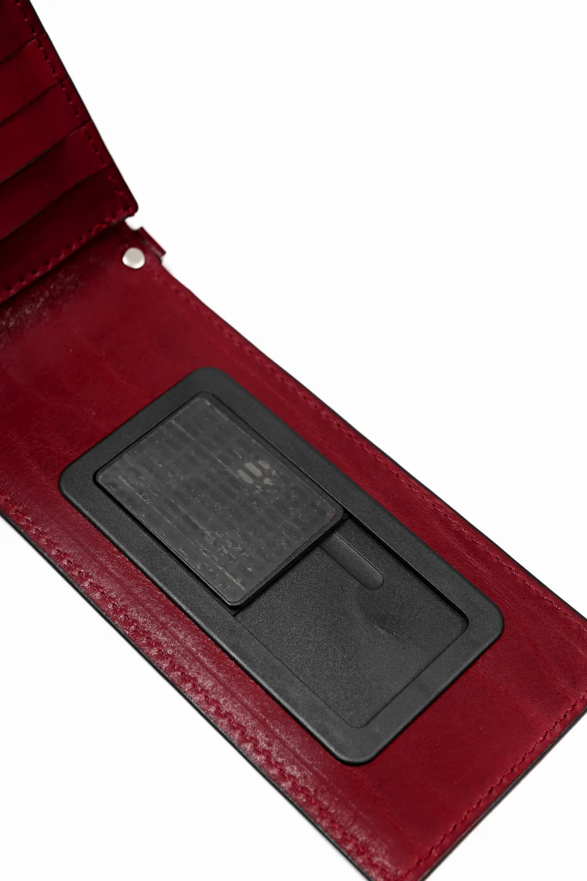 ISAMU KATAYAMA BACKLASH WALLET PHONE-HOLDER / ITALY DOUBLE SHOULDER (RED) - Image 13