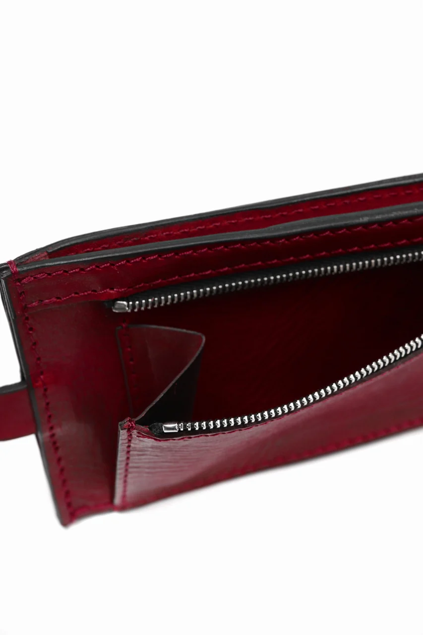 ISAMU KATAYAMA BACKLASH WALLET PHONE-HOLDER / ITALY DOUBLE SHOULDER (RED) - Image 17