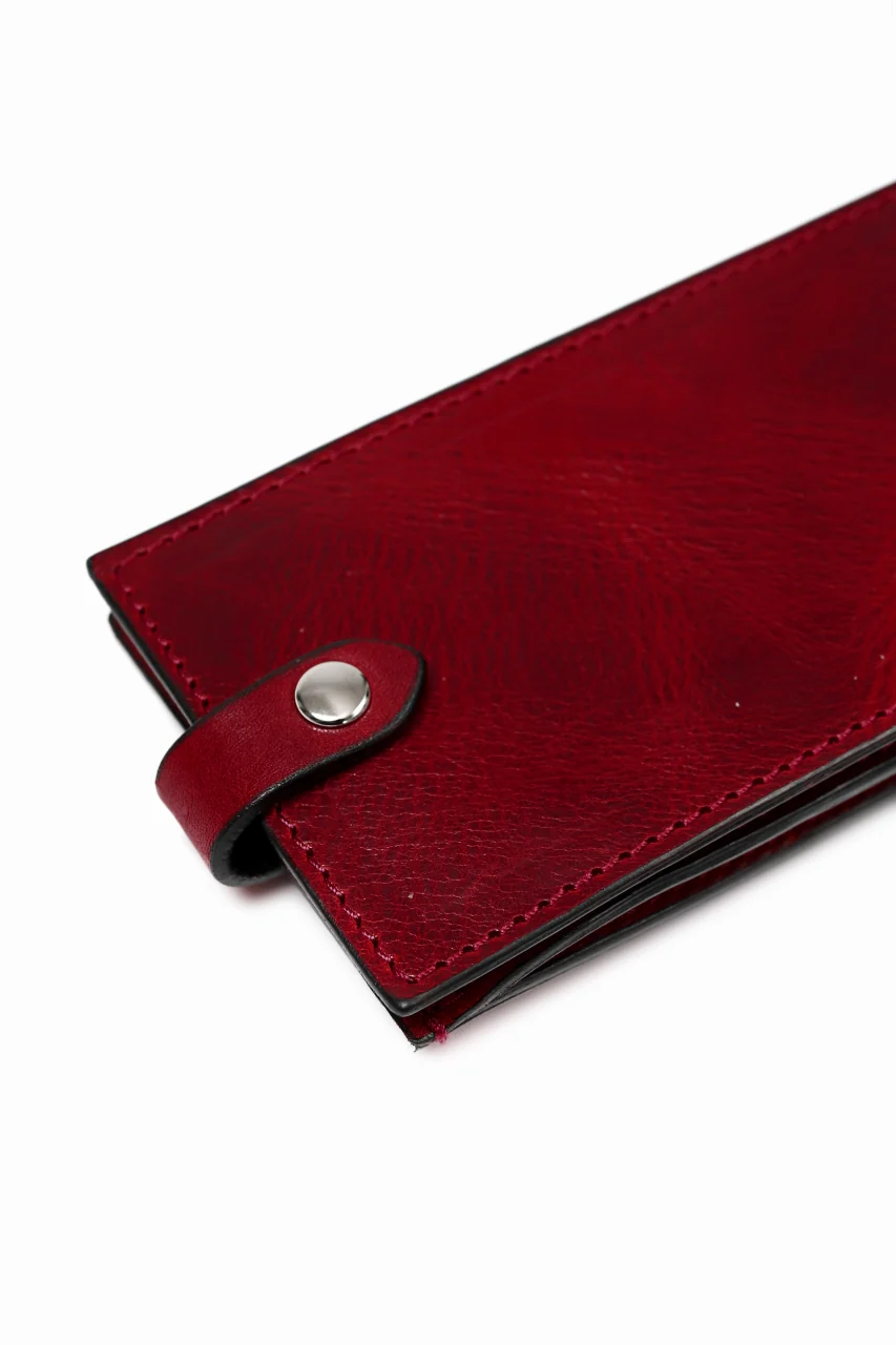 ISAMU KATAYAMA BACKLASH WALLET PHONE-HOLDER / ITALY DOUBLE SHOULDER (RED) - Image 5
