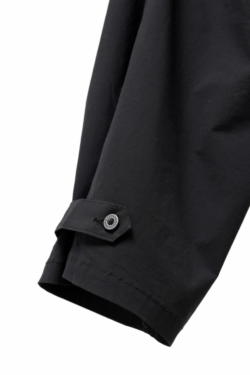 ISAMU KATAYAMA BACKLASH WIDE CARGO PANTS / STRETCH TYPEWRITER CLOTH (BLACK) - Image 30