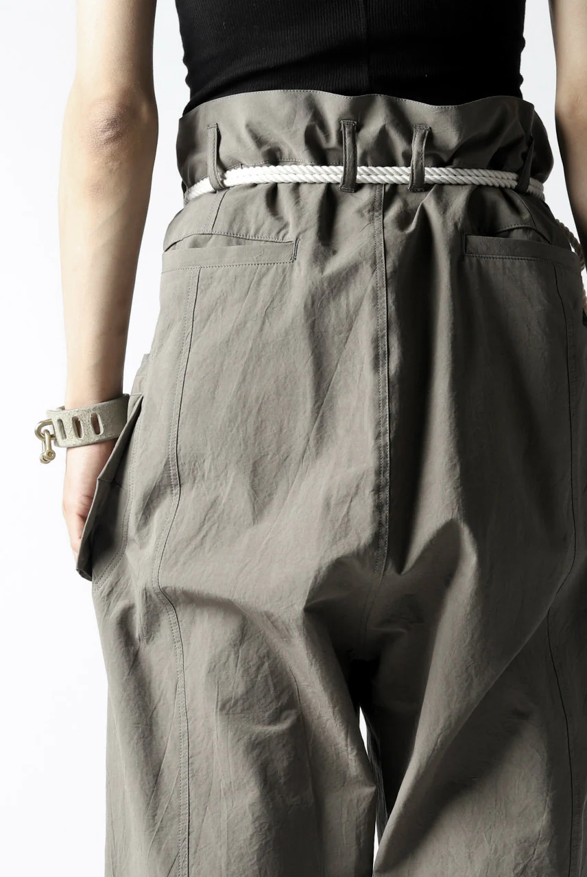 ISAMU KATAYAMA BACKLASH WIDE TAPERED PANTS / SALT SHRINKAGE TYPEWRITER CLOTH - Image 38