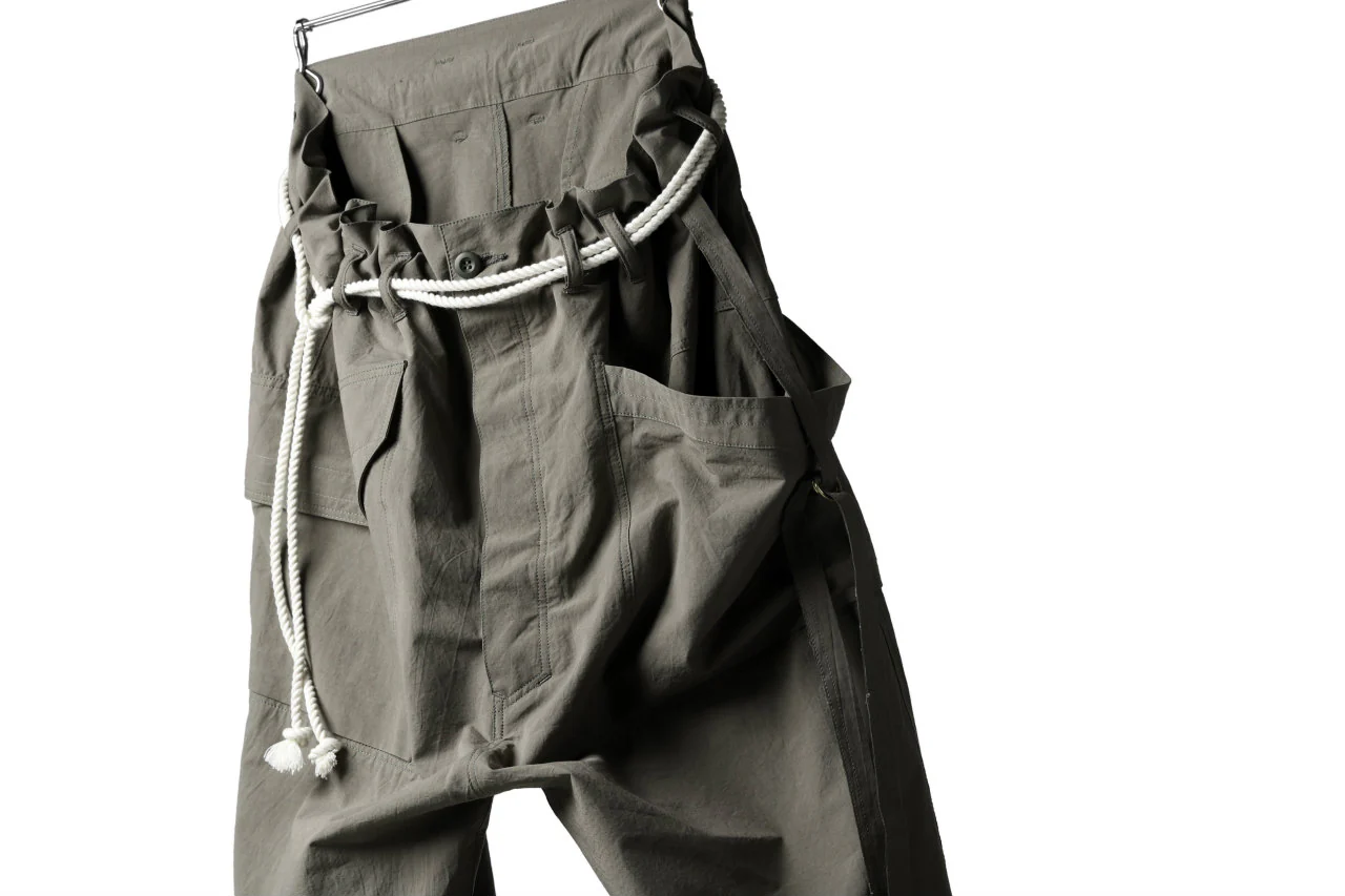 ISAMU KATAYAMA BACKLASH WIDE TAPERED PANTS / SALT SHRINKAGE TYPEWRITER CLOTH - Image 39