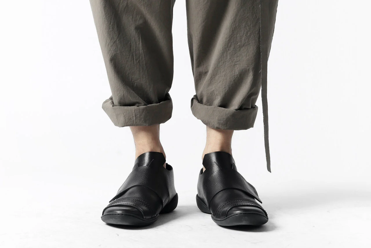ISAMU KATAYAMA BACKLASH WIDE TAPERED PANTS / SALT SHRINKAGE TYPEWRITER CLOTH - Image 43