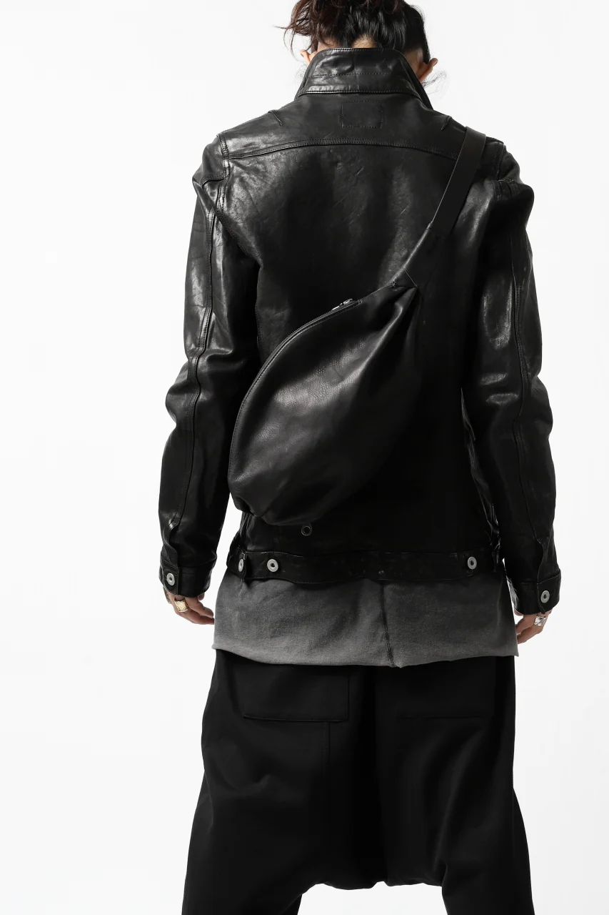 ISAMU KATAYAMA BACKLASH x GAIEDE ONE SHOULDER BAG / CALF SKIN (SOFT FINISHED / BLACK) - Image 21