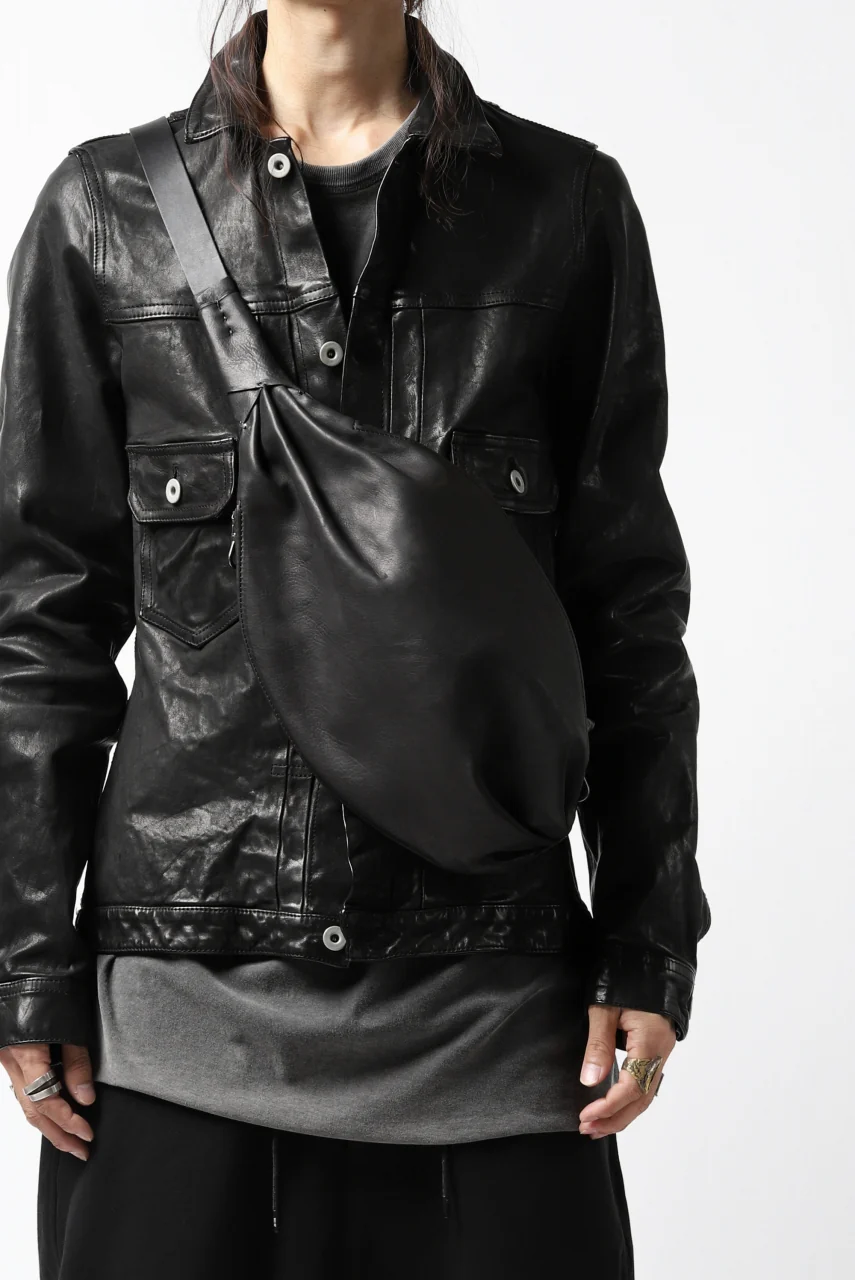 ISAMU KATAYAMA BACKLASH x GAIEDE ONE SHOULDER BAG / CALF SKIN (SOFT FINISHED / BLACK) - Image 29