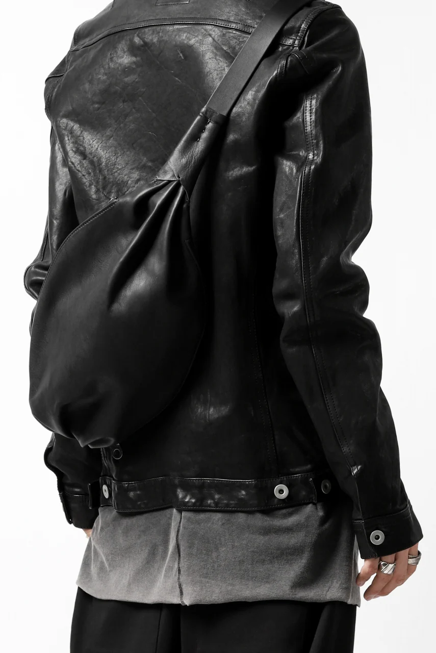 ISAMU KATAYAMA BACKLASH x GAIEDE ONE SHOULDER BAG / CALF SKIN (SOFT FINISHED / BLACK) - Image 32