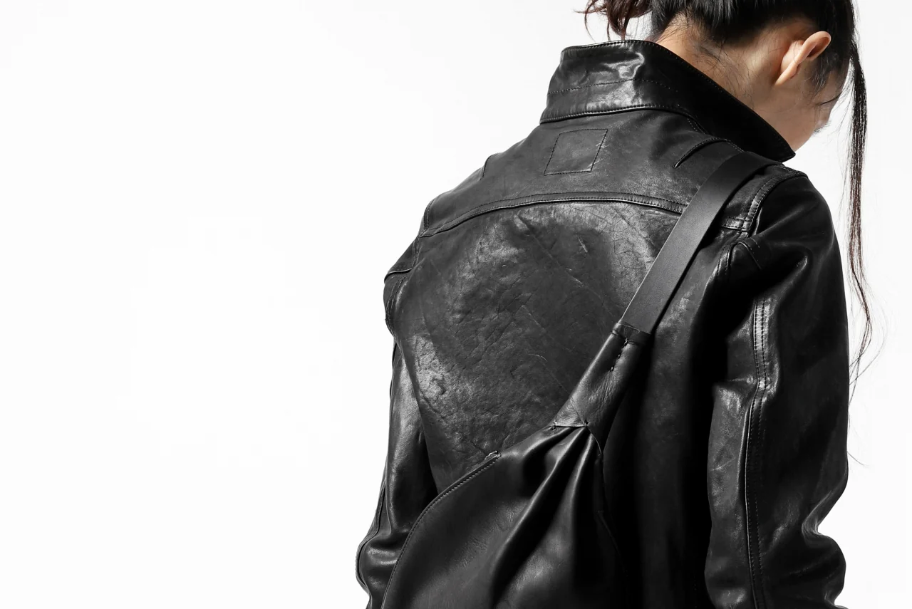 ISAMU KATAYAMA BACKLASH x GAIEDE ONE SHOULDER BAG / CALF SKIN (SOFT FINISHED / BLACK) - Image 37