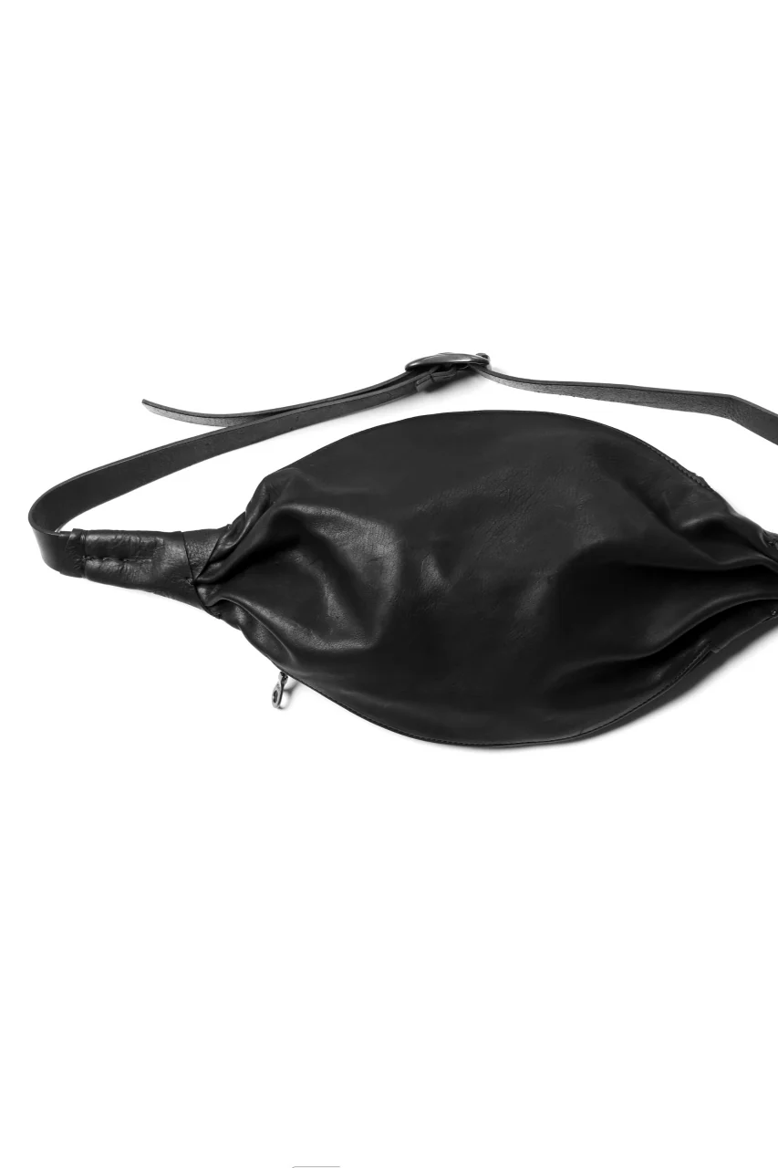ISAMU KATAYAMA BACKLASH x GAIEDE ONE SHOULDER BAG / CALF SKIN (SOFT FINISHED / BLACK) - Image 5