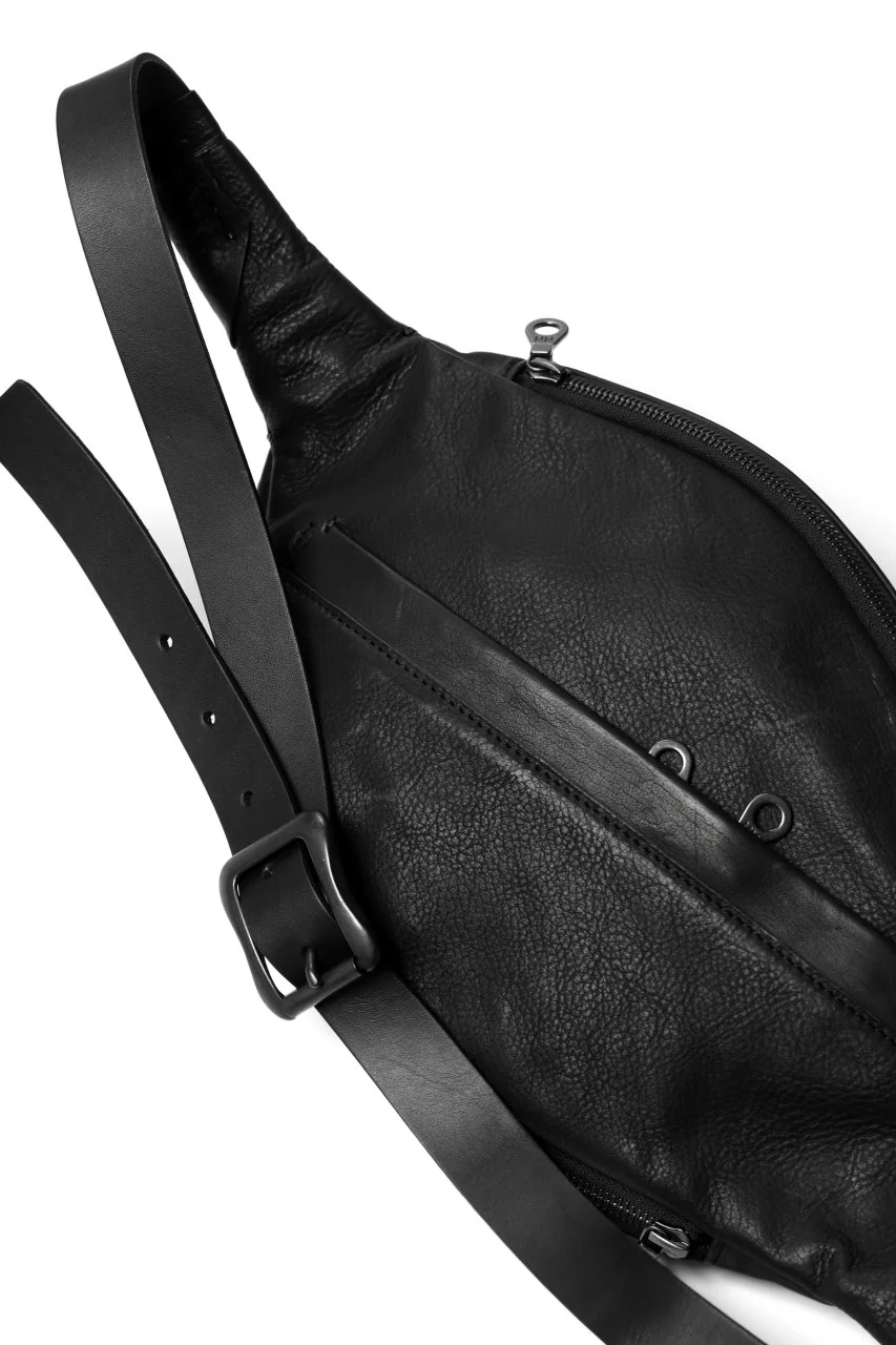ISAMU KATAYAMA BACKLASH x GAIEDE STOMACH SHOULDER BAG / CALF SKIN (SOFT FINISHED / BLACK) - Image 12