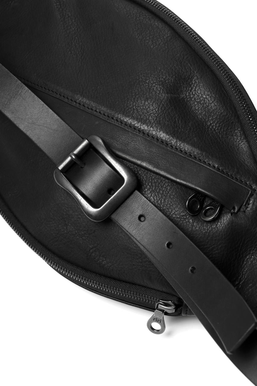 ISAMU KATAYAMA BACKLASH x GAIEDE STOMACH SHOULDER BAG / CALF SKIN (SOFT FINISHED / BLACK) - Image 13