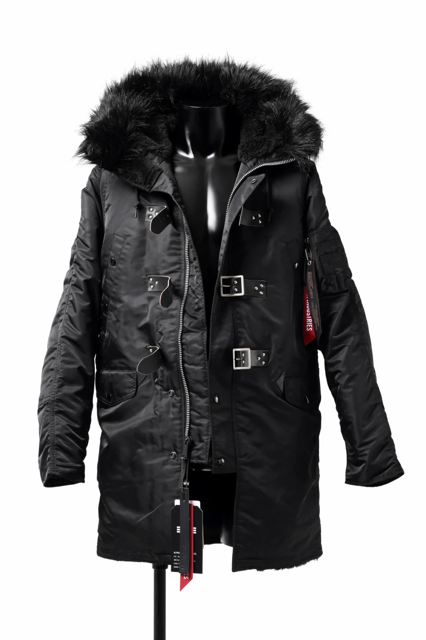 ISAMU KATAYAMA BACKLASH xx ALPHA INDUSTRIES N-3B JACKET (BLACK) - Image 15