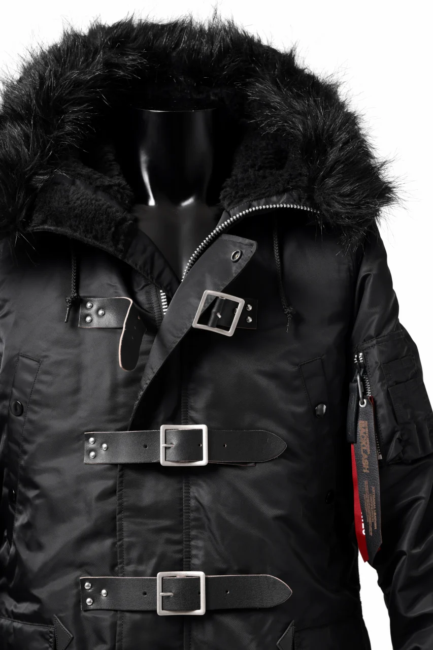 ISAMU KATAYAMA BACKLASH xx ALPHA INDUSTRIES N-3B JACKET (BLACK) - Image 25