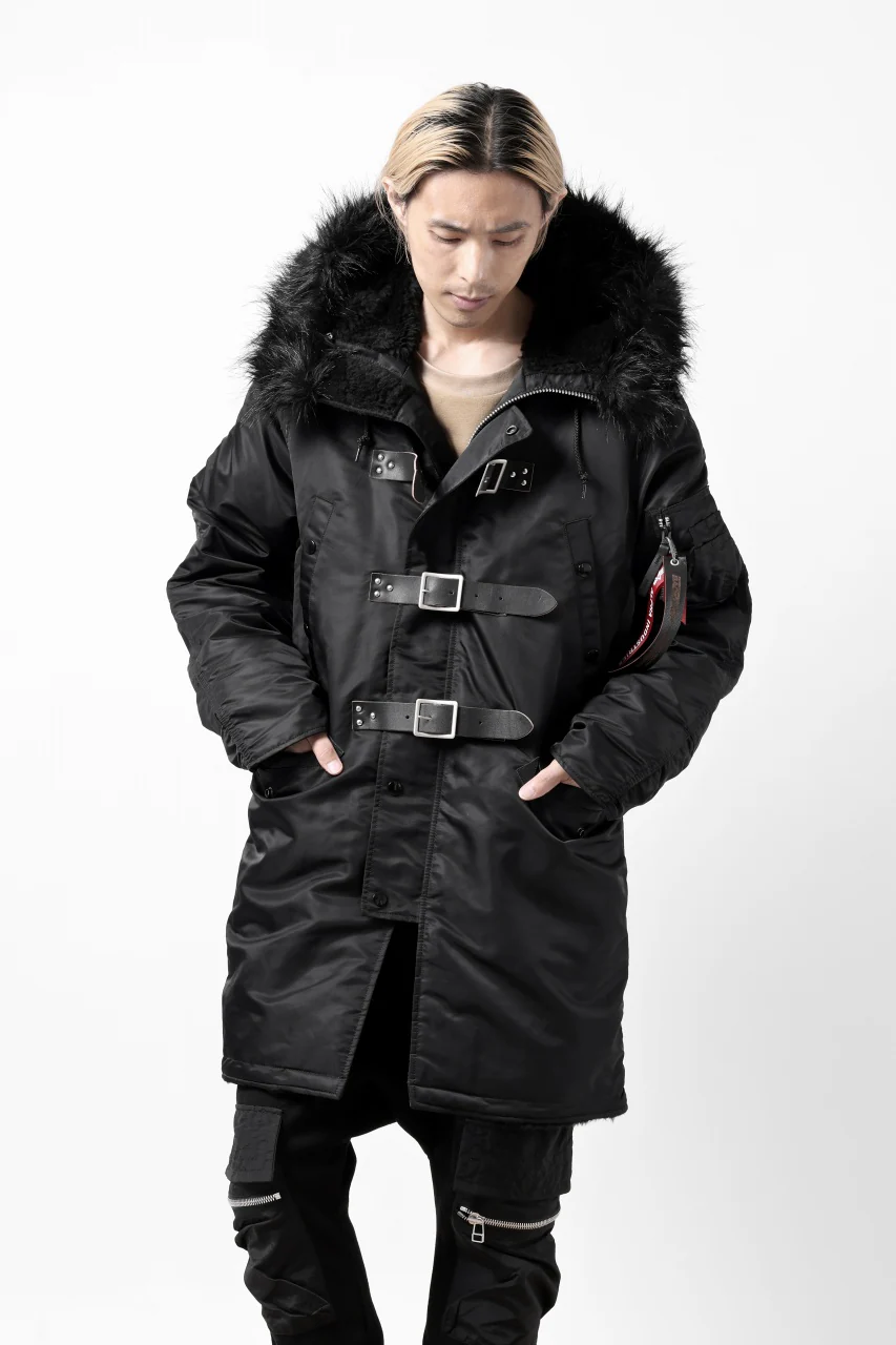 ISAMU KATAYAMA BACKLASH xx ALPHA INDUSTRIES N-3B JACKET (BLACK) - Image 4