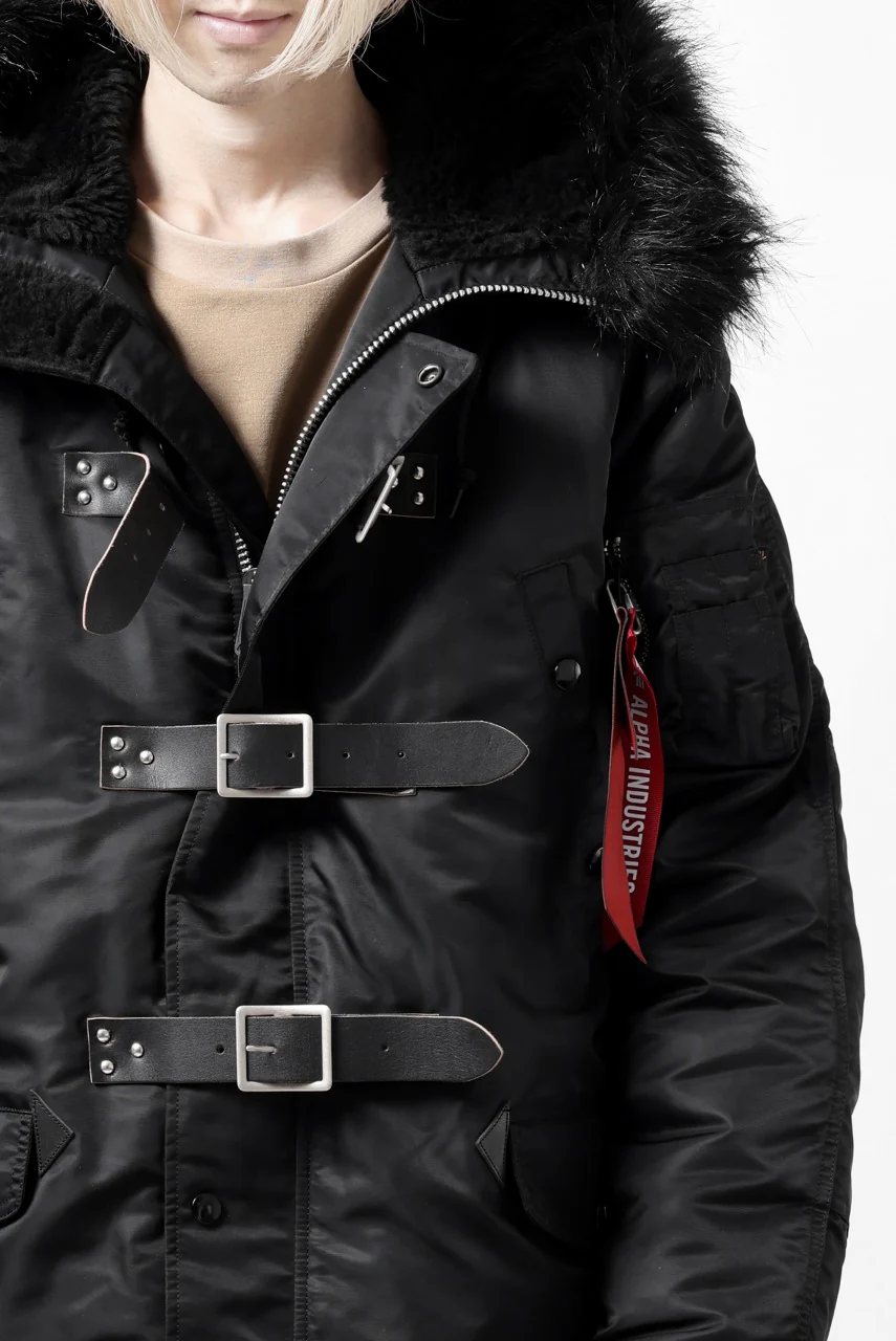 ISAMU KATAYAMA BACKLASH xx ALPHA INDUSTRIES N-3B JACKET (BLACK) - Image 46