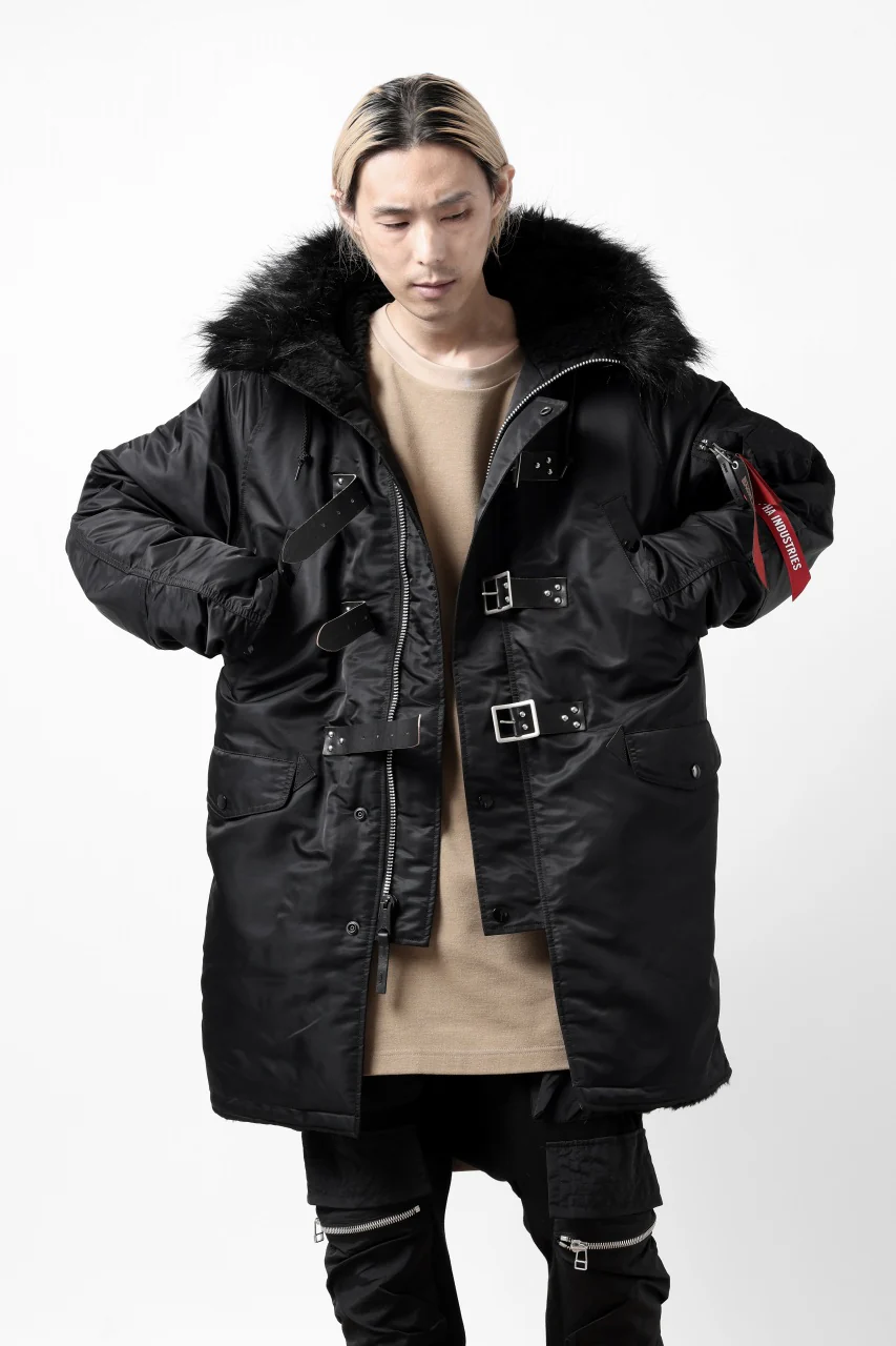 ISAMU KATAYAMA BACKLASH xx ALPHA INDUSTRIES N-3B JACKET (BLACK) - Image 5