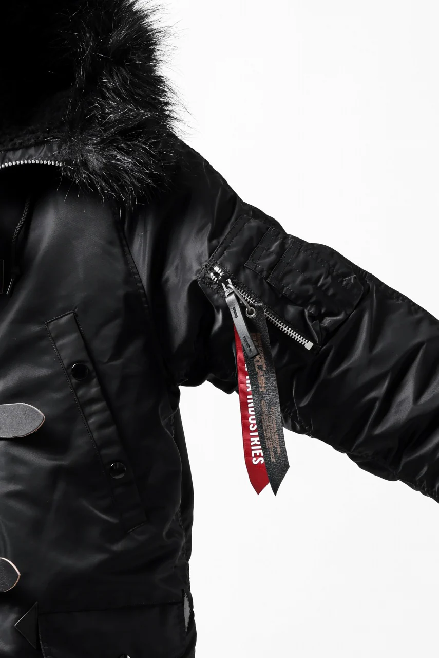 ISAMU KATAYAMA BACKLASH xx ALPHA INDUSTRIES N-3B JACKET (BLACK) - Image 51