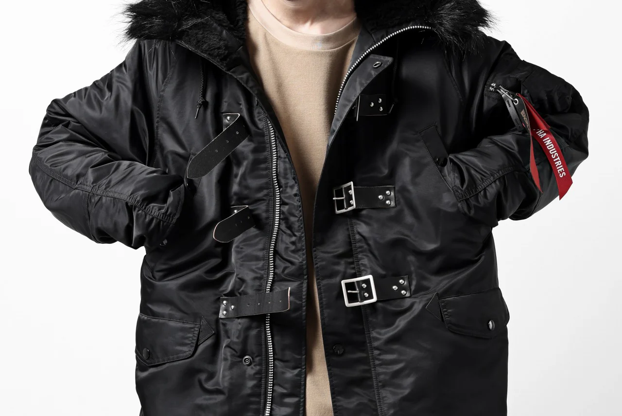 ISAMU KATAYAMA BACKLASH xx ALPHA INDUSTRIES N-3B JACKET (BLACK) - Image 57