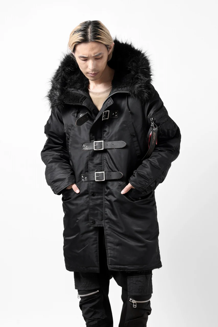 ISAMU KATAYAMA BACKLASH xx ALPHA INDUSTRIES N-3B JACKET (BLACK) - Image 6