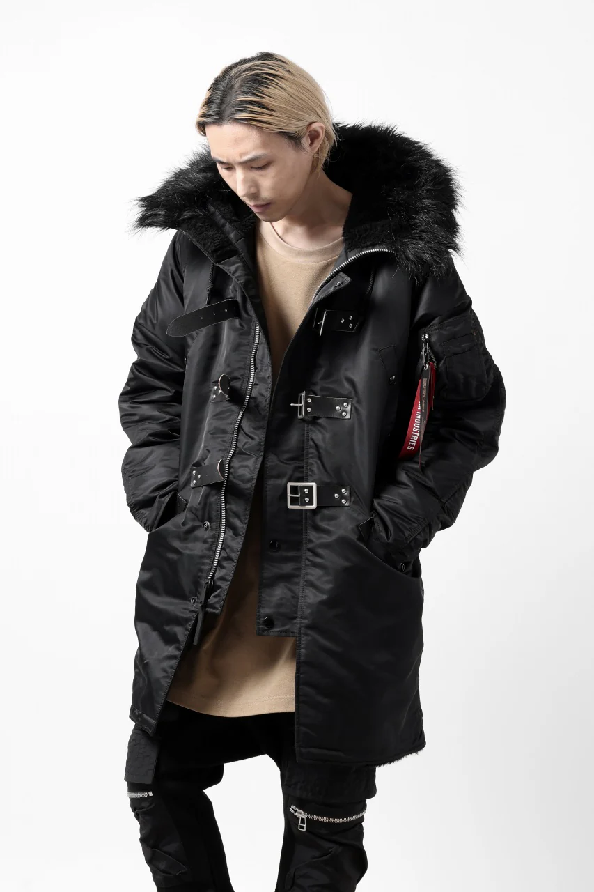 ISAMU KATAYAMA BACKLASH xx ALPHA INDUSTRIES N-3B JACKET (BLACK) - Image 7