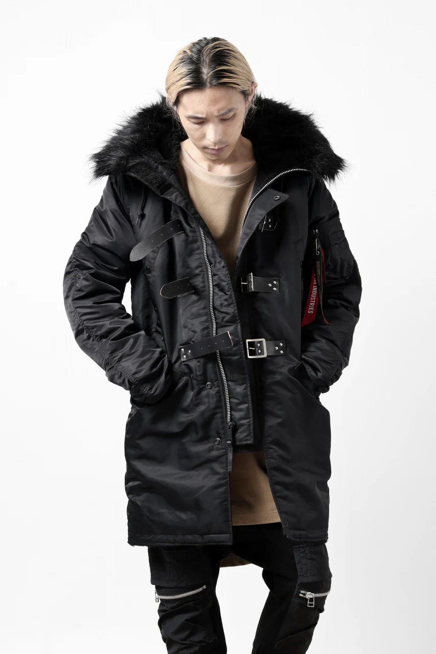 ISAMU KATAYAMA BACKLASH xx ALPHA INDUSTRIES N-3B JACKET (BLACK) - Image 8