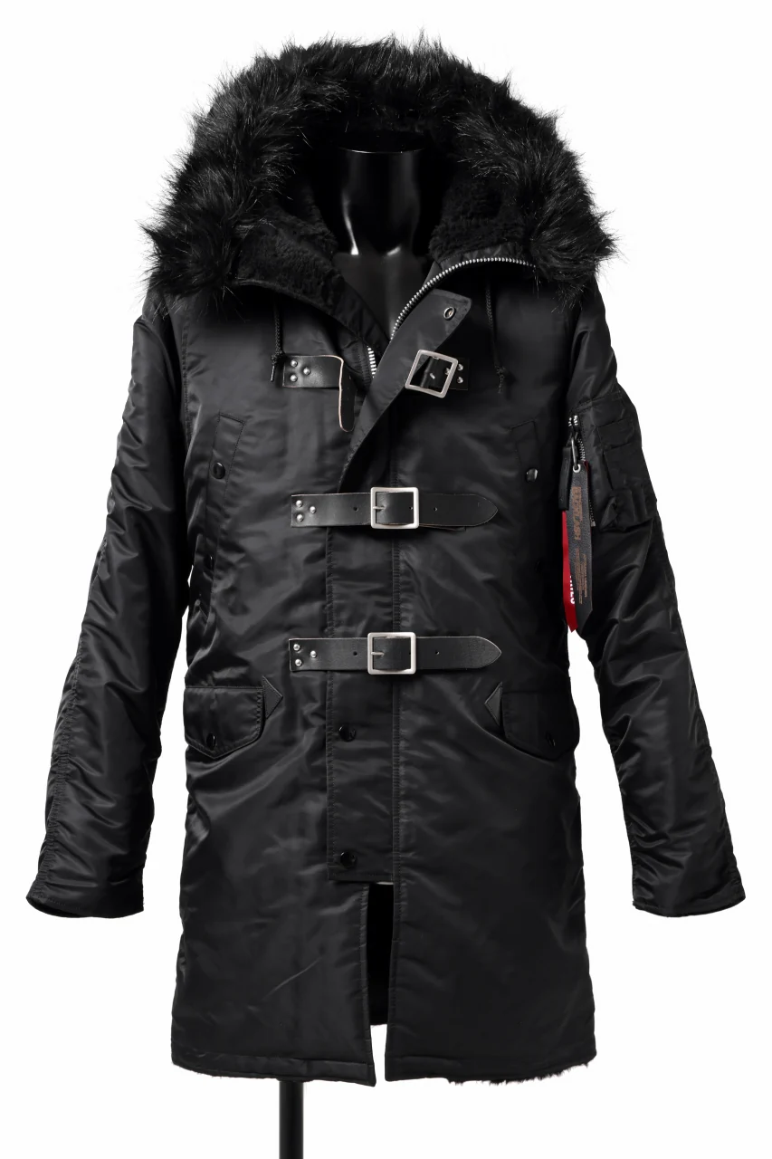 ISAMU KATAYAMA BACKLASH xx ALPHA INDUSTRIES N-3B JACKET (BLACK) - Image 9