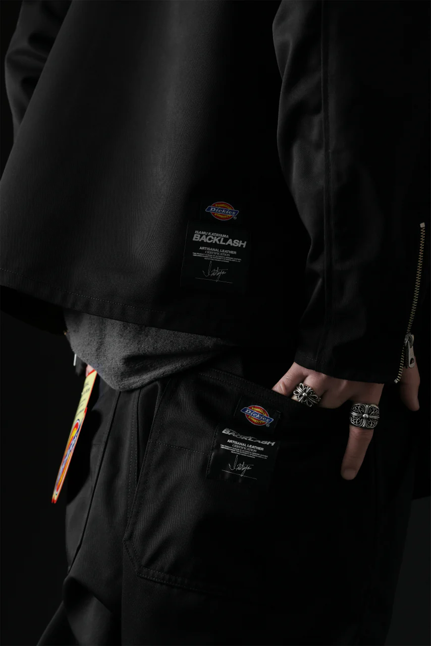 ISAMU KATAYAMA BACKLASH xx Dickies® DOUBLE RIDERS JACKET (BLACK) - Image 42