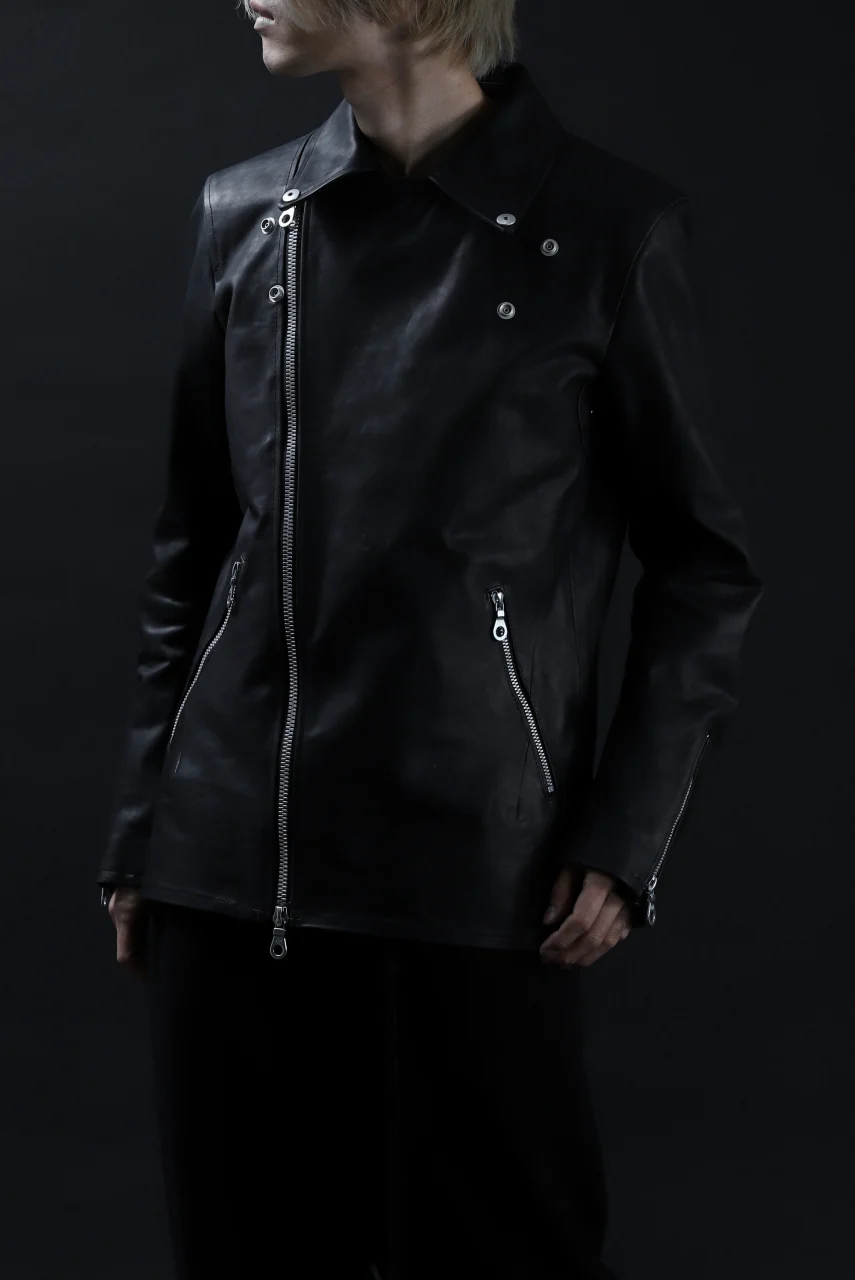 ISAMU KATAYAMA BACKLASH xx GUIDI COMMA 8 DOUBLE RIDERS / CALF "Vitello Fiore Volonato" (BLACK) ※ - Image 37