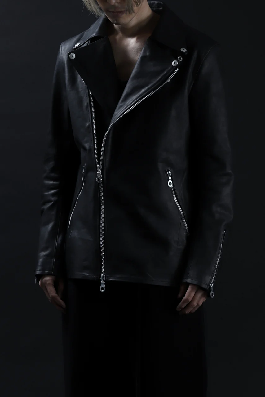 ISAMU KATAYAMA BACKLASH xx GUIDI COMMA 8 DOUBLE RIDERS / CALF "Vitello Fiore Volonato" (BLACK) ※ - Image 40