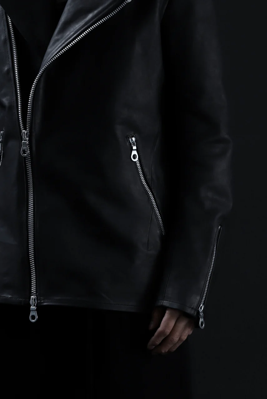 ISAMU KATAYAMA BACKLASH xx GUIDI COMMA 8 DOUBLE RIDERS / CALF "Vitello Fiore Volonato" (BLACK) ※ - Image 46