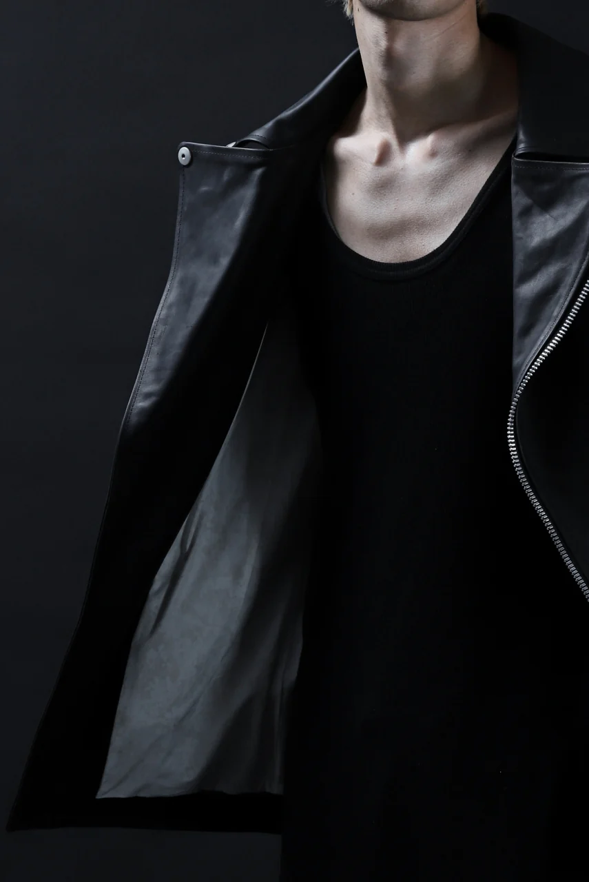 ISAMU KATAYAMA BACKLASH xx GUIDI COMMA 8 DOUBLE RIDERS / CALF "Vitello Fiore Volonato" (BLACK) ※ - Image 48