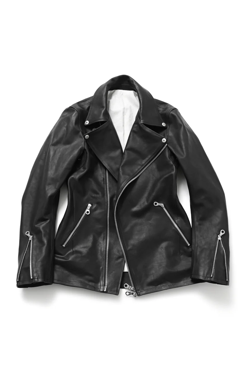 ISAMU KATAYAMA BACKLASH xx GUIDI COMMA 8 DOUBLE RIDERS / CALF "Vitello Fiore Volonato" (BLACK) ※ - Image 9
