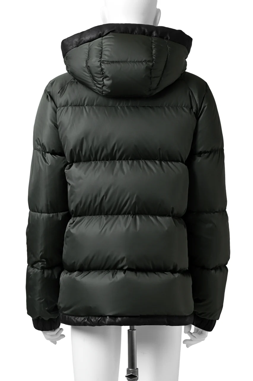 ISAMU KATAYAMA BACKLASH xx NANGA REVERSIBLE AURORA DOWN JACKET / KANGAROO x NYLON x POLISH WHITE GOOSE (BLACK x GREY) - Image 24