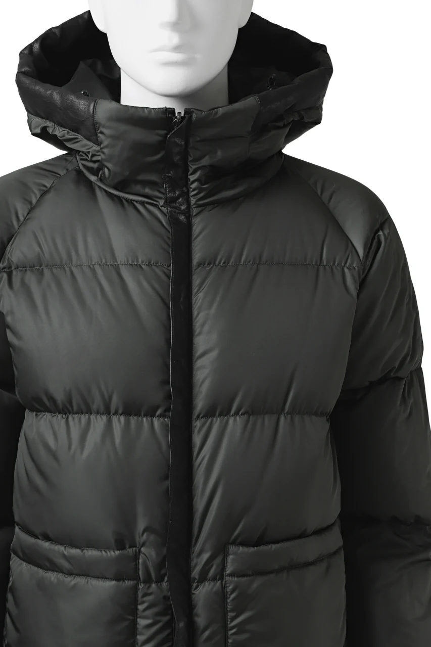 ISAMU KATAYAMA BACKLASH xx NANGA REVERSIBLE AURORA DOWN JACKET / KANGAROO x NYLON x POLISH WHITE GOOSE (BLACK x GREY) - Image 26
