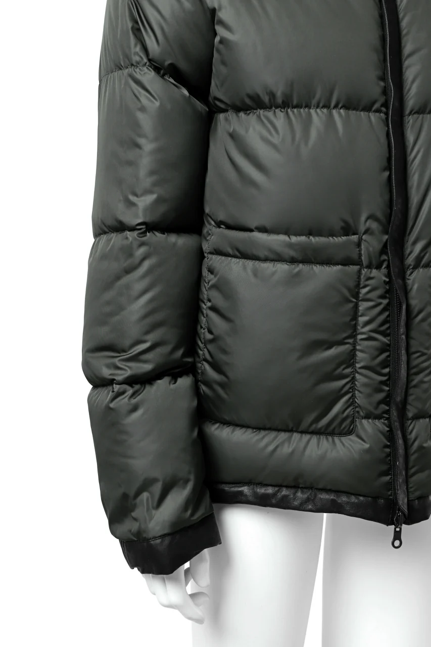 ISAMU KATAYAMA BACKLASH xx NANGA REVERSIBLE AURORA DOWN JACKET / KANGAROO x NYLON x POLISH WHITE GOOSE (BLACK x GREY) - Image 27