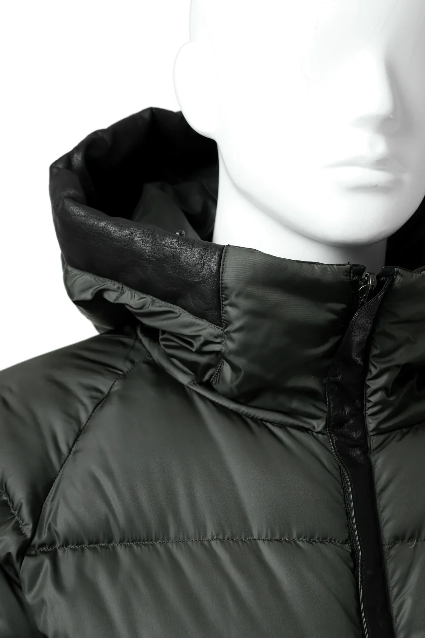 ISAMU KATAYAMA BACKLASH xx NANGA REVERSIBLE AURORA DOWN JACKET / KANGAROO x NYLON x POLISH WHITE GOOSE (BLACK x GREY) - Image 28