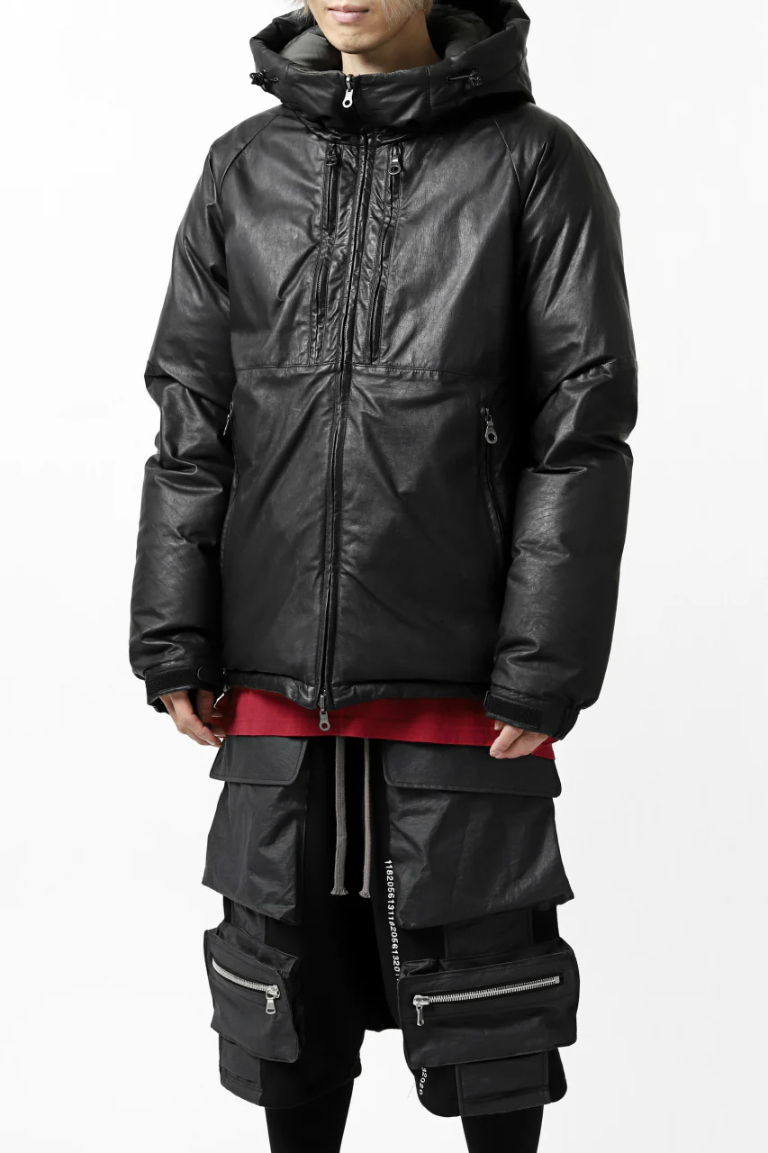 ISAMU KATAYAMA BACKLASH xx NANGA REVERSIBLE AURORA DOWN JACKET / KANGAROO x NYLON x POLISH WHITE GOOSE (BLACK x GREY) - Image 36
