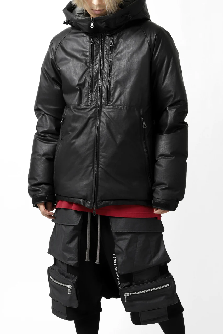ISAMU KATAYAMA BACKLASH xx NANGA REVERSIBLE AURORA DOWN JACKET / KANGAROO x NYLON x POLISH WHITE GOOSE (BLACK x GREY) - Image 37