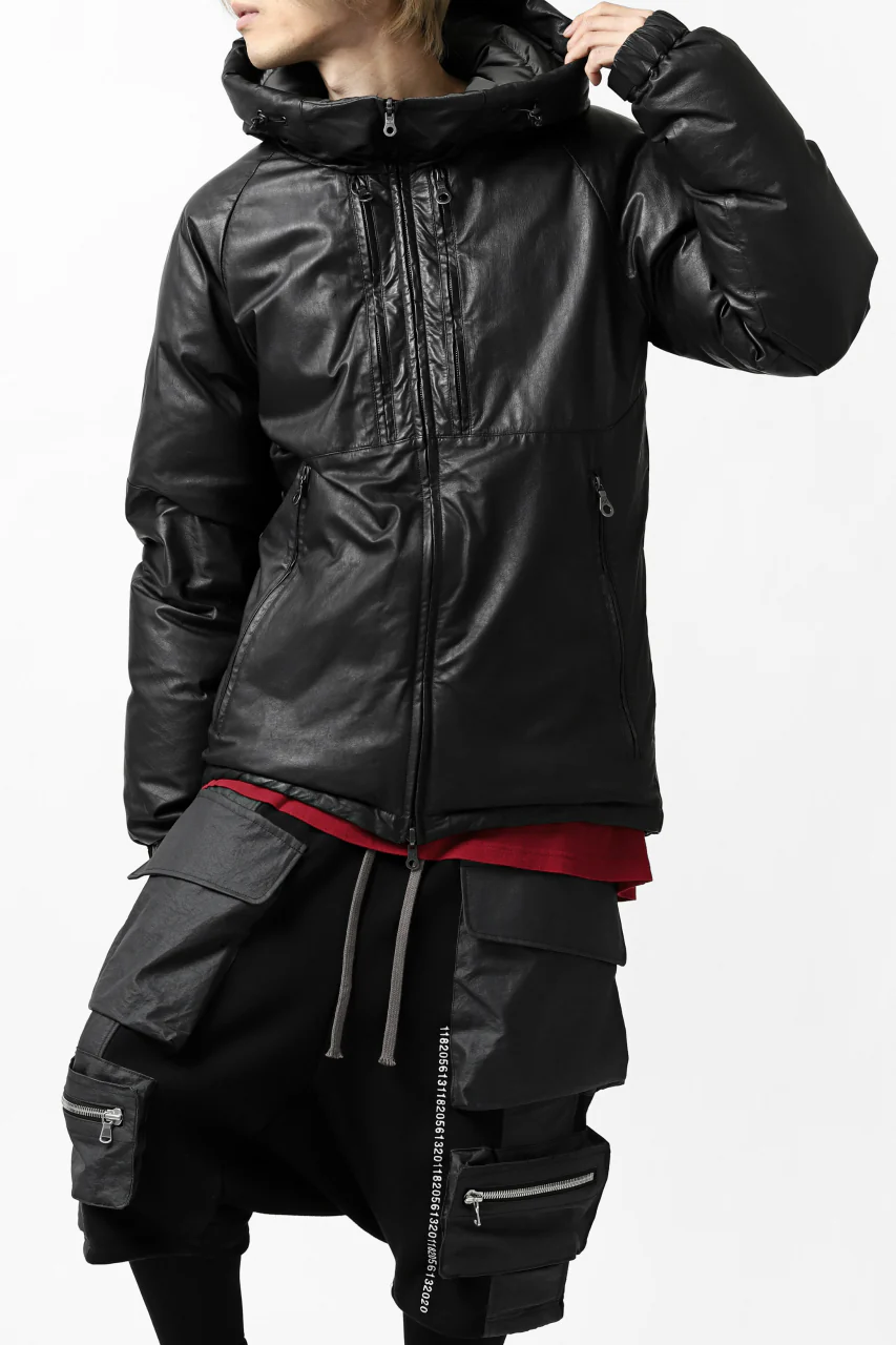 ISAMU KATAYAMA BACKLASH xx NANGA REVERSIBLE AURORA DOWN JACKET / KANGAROO x NYLON x POLISH WHITE GOOSE (BLACK x GREY) - Image 38