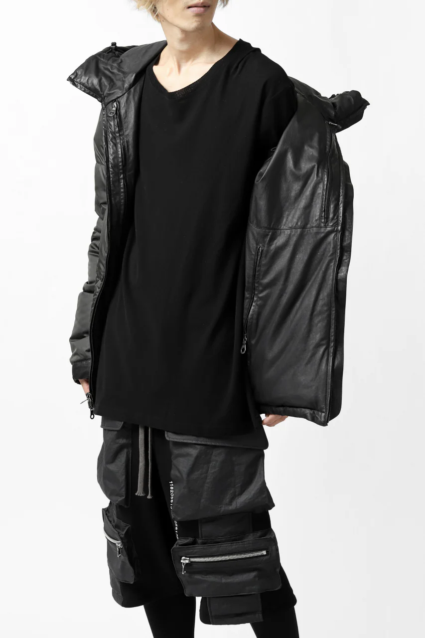 ISAMU KATAYAMA BACKLASH xx NANGA REVERSIBLE AURORA DOWN JACKET / KANGAROO x NYLON x POLISH WHITE GOOSE (BLACK x GREY) - Image 44