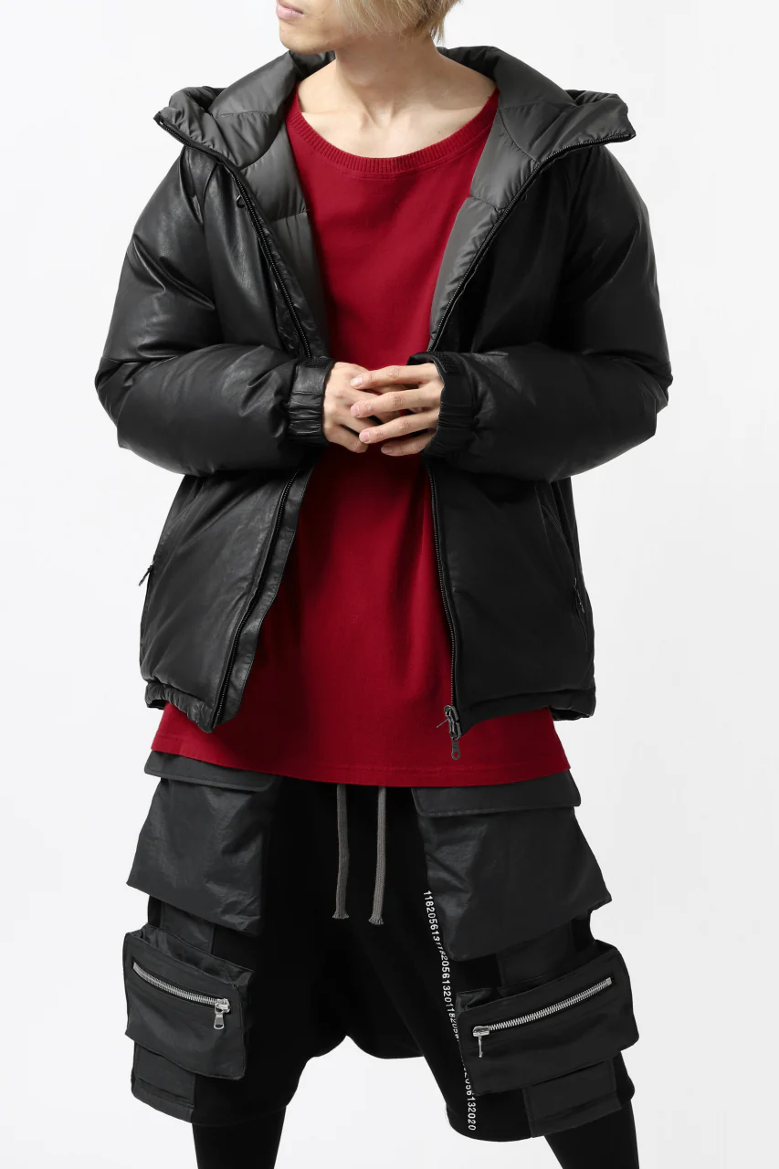 ISAMU KATAYAMA BACKLASH xx NANGA REVERSIBLE AURORA DOWN JACKET / KANGAROO x NYLON x POLISH WHITE GOOSE (BLACK x GREY) - Image 46