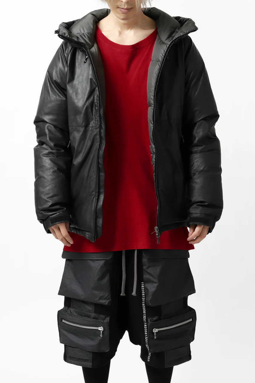 ISAMU KATAYAMA BACKLASH xx NANGA REVERSIBLE AURORA DOWN JACKET / KANGAROO x NYLON x POLISH WHITE GOOSE (BLACK x GREY) - Image 47