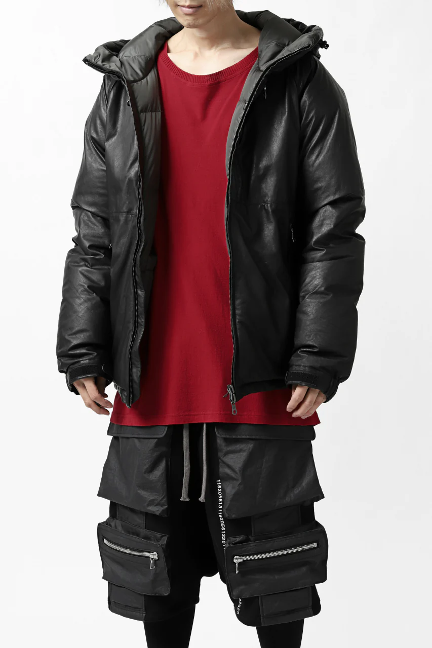 ISAMU KATAYAMA BACKLASH xx NANGA REVERSIBLE AURORA DOWN JACKET / KANGAROO x NYLON x POLISH WHITE GOOSE (BLACK x GREY) - Image 49