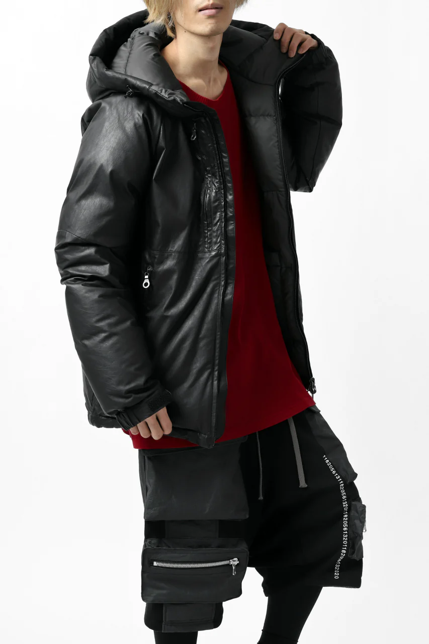 ISAMU KATAYAMA BACKLASH xx NANGA REVERSIBLE AURORA DOWN JACKET / KANGAROO x NYLON x POLISH WHITE GOOSE (BLACK x GREY) - Image 50