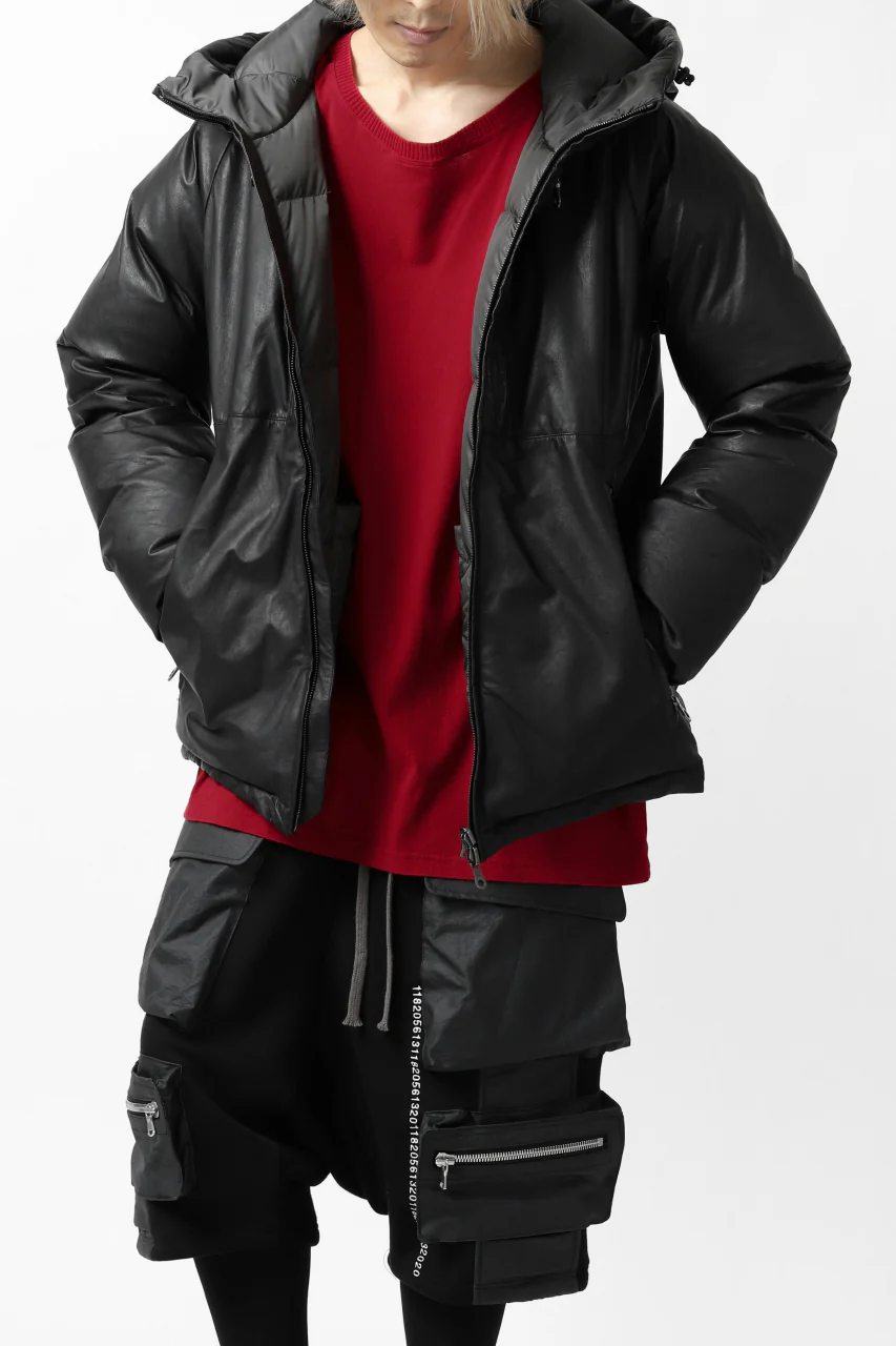 ISAMU KATAYAMA BACKLASH xx NANGA REVERSIBLE AURORA DOWN JACKET / KANGAROO x NYLON x POLISH WHITE GOOSE (BLACK x GREY) - Image 51