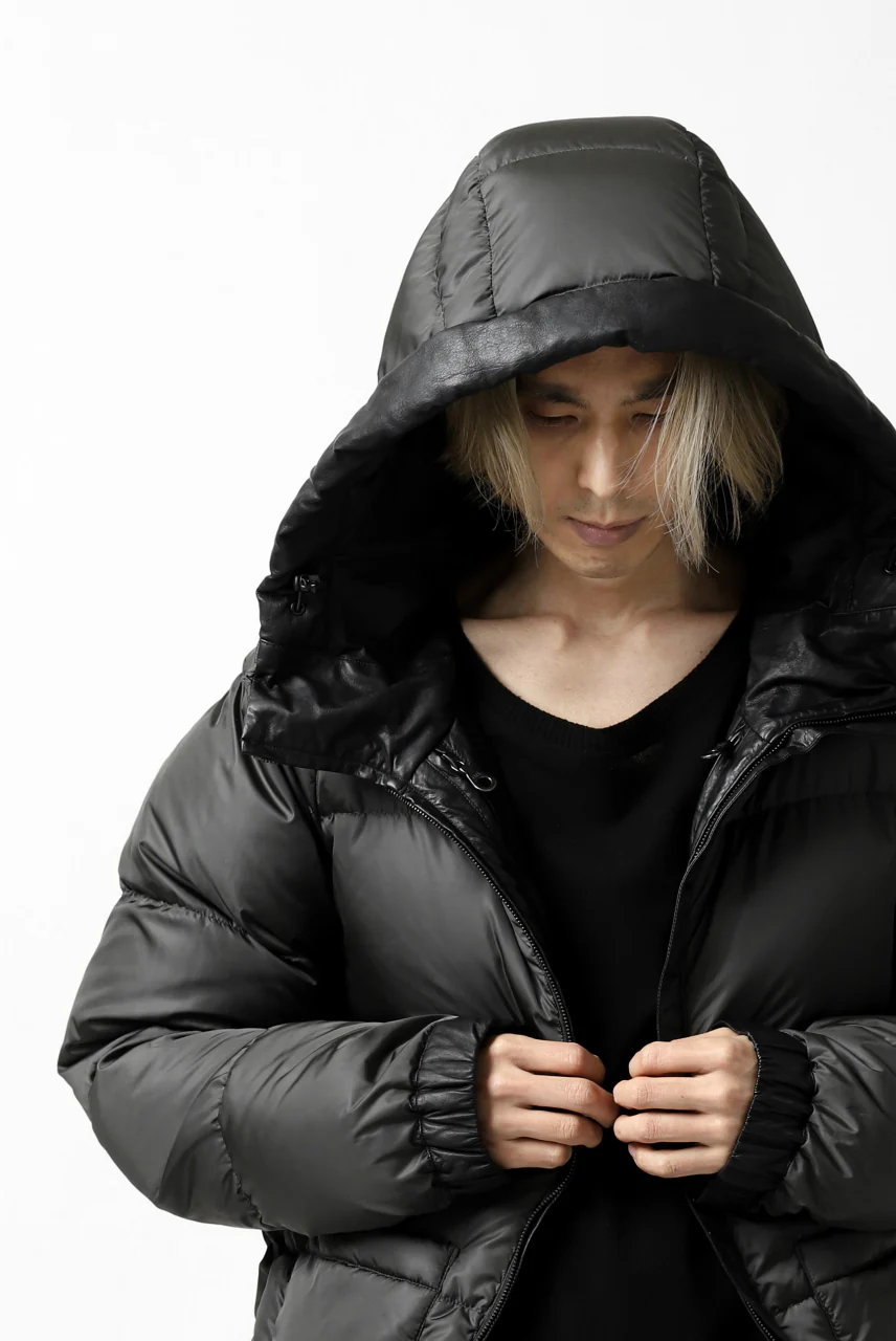 ISAMU KATAYAMA BACKLASH xx NANGA REVERSIBLE AURORA DOWN JACKET / KANGAROO x NYLON x POLISH WHITE GOOSE (BLACK x GREY) - Image 54