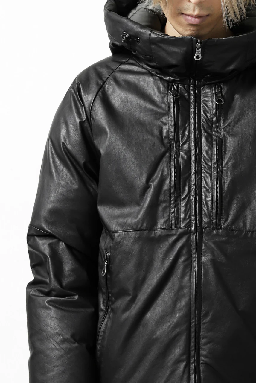 ISAMU KATAYAMA BACKLASH xx NANGA REVERSIBLE AURORA DOWN JACKET / KANGAROO x NYLON x POLISH WHITE GOOSE (BLACK x GREY) - Image 55