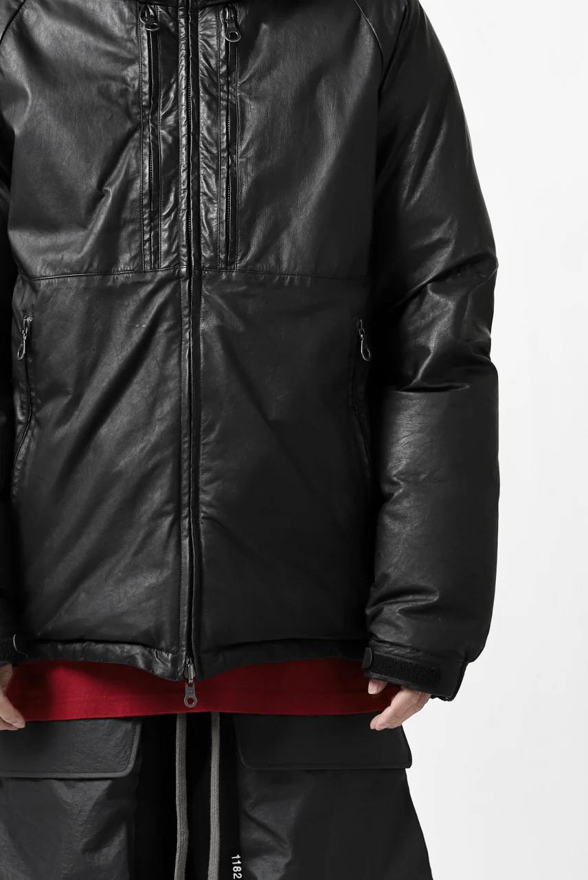 ISAMU KATAYAMA BACKLASH xx NANGA REVERSIBLE AURORA DOWN JACKET / KANGAROO x NYLON x POLISH WHITE GOOSE (BLACK x GREY) - Image 56